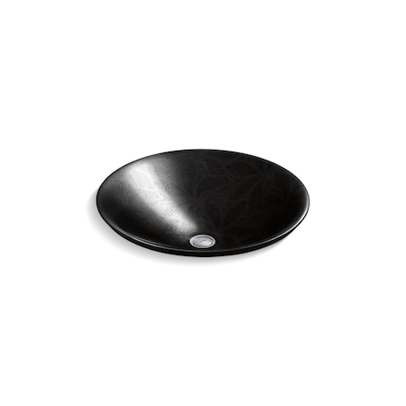 Kohler Sartorial Paisley Carillon Round Vessel Bathroom Sink 75748-FP2-7